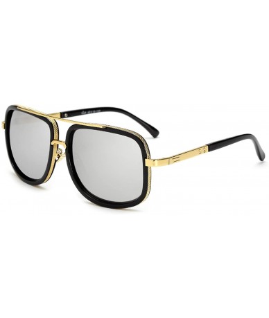Square Oversized Men mach one Sunglasses men luxury brand Women Sun Glasses Square Male - Jy1828 C7 - C518W0GADXX $25.48