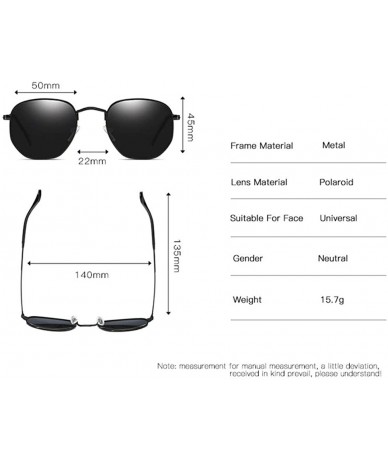 Round Unisex Polarized Sunglasses Classic Men Retro UV400 Sun Glasses - D - C5197TXUCK0 $11.50