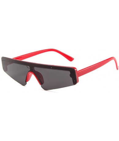 Square Unisex Square Small Frame Sunglasses Retro Sunglasses Fashion Sunglass 2019 Fashion - Red - CV18TK8IYQ7 $9.98