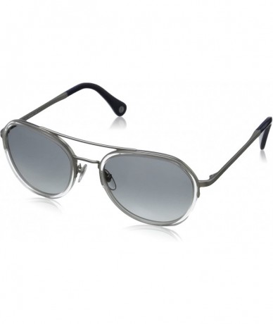 Aviator Men's Fletcher Sunglasses - Crystal Clear & Gray Gradient - C011AHEISFT $36.44