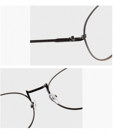 Round round metal Glasses classic Retro Frame for Men Women clear lens Eyewear - Color 3 - C118MDM5OGM $11.31