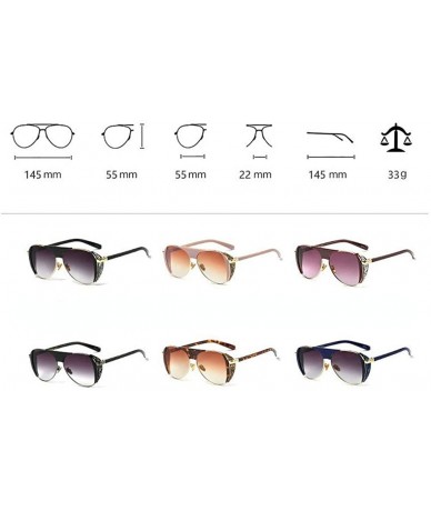 Oversized diamond Glasses glasses Fashion Sunglasses - Leopard - CF18R7D2HTH $29.74