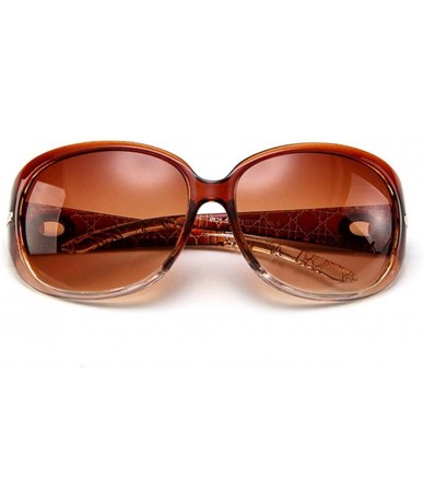 Square Unisex Fashion Square Shape UV400 Framed Sunglasses Sunglasses - Brown - CJ198CAEZ0I $16.60