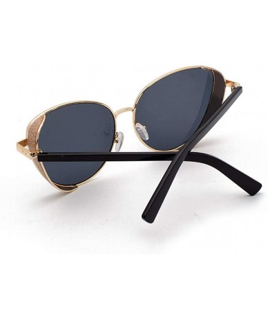 Wrap Polarized Sunglasses for Women Vintage Big Frame Sun Glasses Ladies Shades Round Retro Plastic Frame Sunglasses - CZ1907...