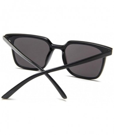 Shield Square Small Sunglasses Women Fashion Sun Glasses Lady Brand Designer Vintage UV400 - Blackgray - C1198AE5SG5 $23.94