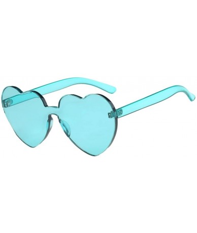 Oversized Rimless Integrated Glasses - CY18DQTHD66 $7.26