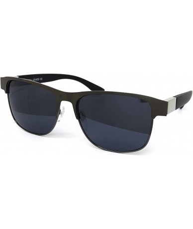 Oversized 467 Premium Retro Fashion Metal Frame Womens Mens Sunglasses - Metal Frame - C7183MEOERT $17.97