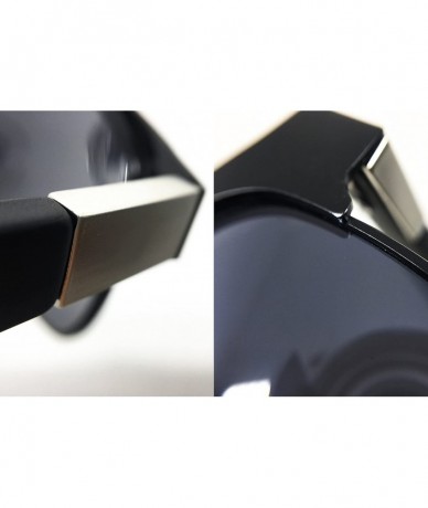 Oversized 467 Premium Retro Fashion Metal Frame Womens Mens Sunglasses - Metal Frame - C7183MEOERT $17.97