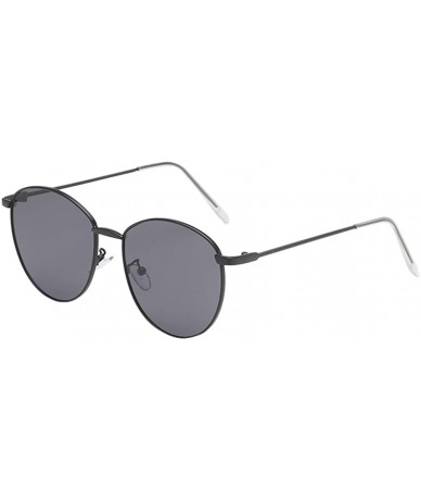 Oversized Fashion Man Women Irregular Shape Retro Sunglasses Unisex Vintage Style Glasses - E - CV18UM8WLL0 $11.29