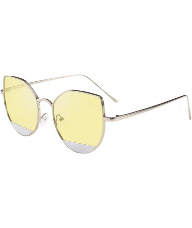 Oversized Polarized Sunglasses Mirrored Oversized - F - C1199OS9SZA $18.50