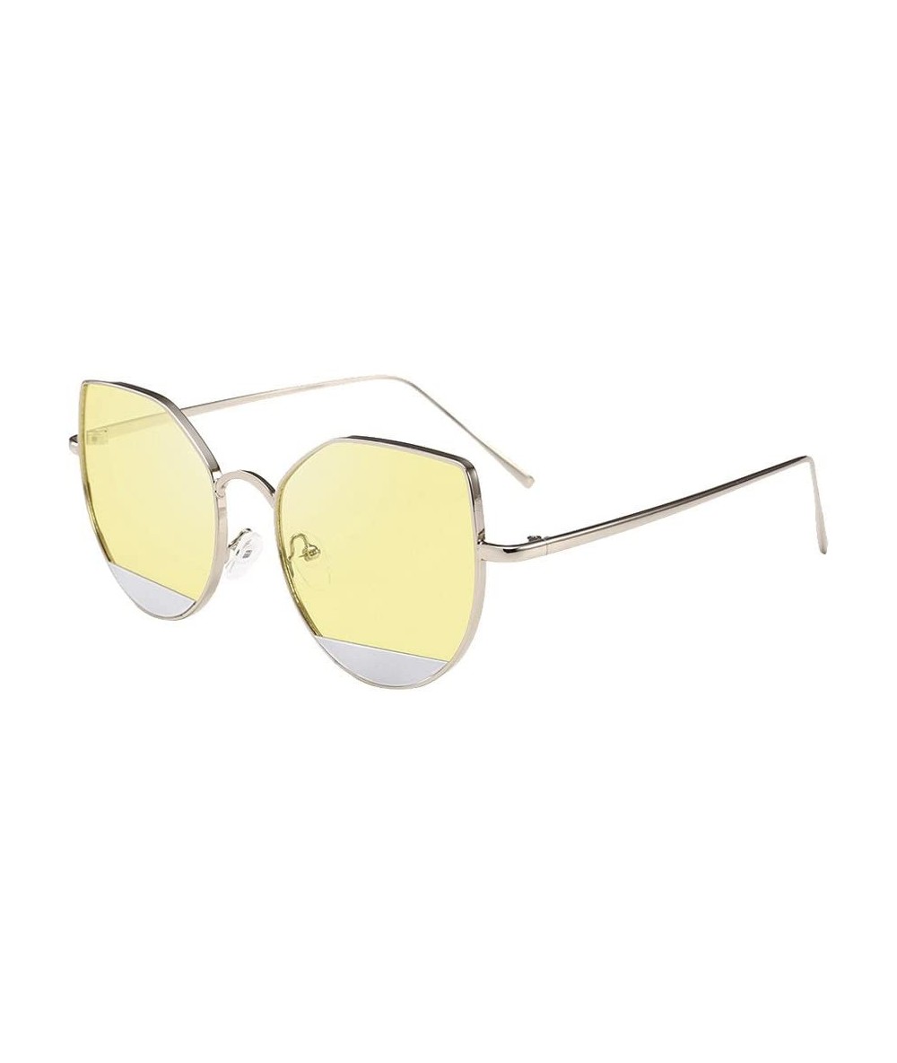 Oversized Polarized Sunglasses Mirrored Oversized - F - C1199OS9SZA $8.78