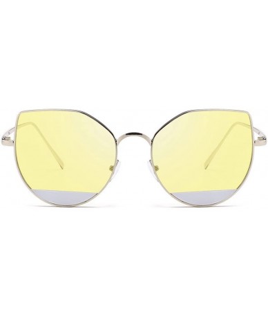 Oversized Polarized Sunglasses Mirrored Oversized - F - C1199OS9SZA $18.50