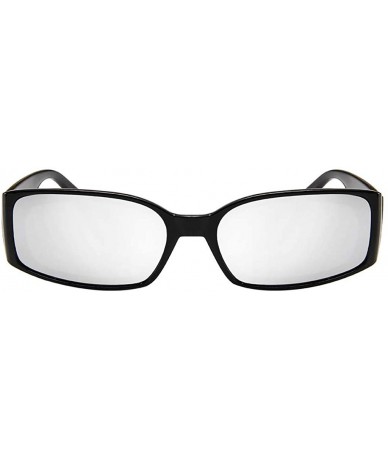 Square Unisex Rectangular Polarized Sunglasses for Women UV400 Protection Driving Eyewear - Silver - C218TRSNDGN $19.59