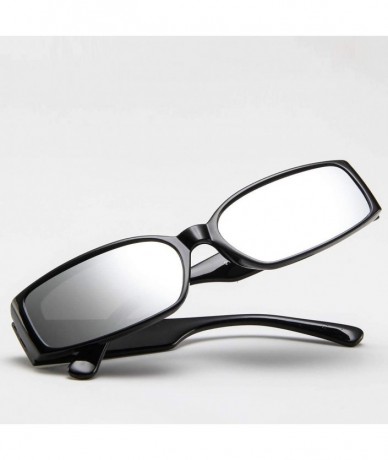 Square Unisex Rectangular Polarized Sunglasses for Women UV400 Protection Driving Eyewear - Silver - C218TRSNDGN $8.86
