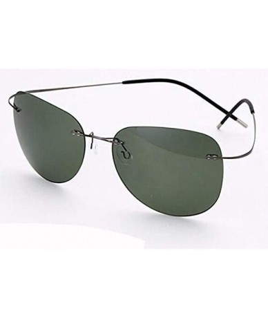 Rimless Polarized Sunglasses Polaroid Light Designer Rimless Polaroid Gafas Men Sun Glasses Eyewear - Zp2117-c6 - CW18Y38MRAH...