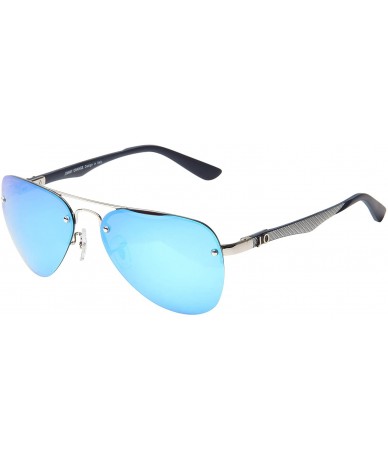 Aviator Polarized Mens Womens Aviator Vintage Retro Designer Sunglasses JO803 - Blue - CD120Y9X34D $52.60