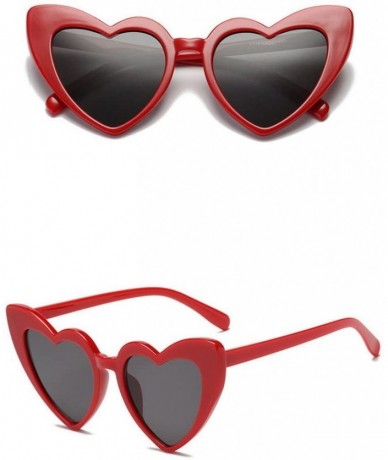 Sport Vintage Peach Heart Sunglasses for Women Classic Designer Style Polarized Anti-UV Classic Sunglasses - D - CK196T69H5E ...