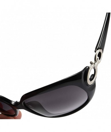 Oval Polarized Sunglasses of Women's Antiglare Anti-ultraviolet Fishing Riding Baseball Driving Glasses Classic Oval - CV18WC...