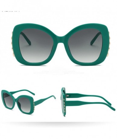 Oversized Classic Square Oversized Frame Sunglasses Retro Fashion Cateye Women Sunglasses Oversized Frame Lens Glasses - B - ...