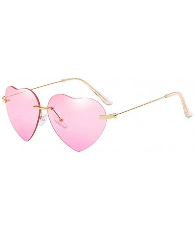 Semi-rimless Fashion Sunglasses Shaped Street - B - CT194XMUXMY $19.46