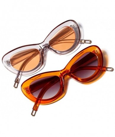 Cat Eye Cat Eye Sunglasses for Women Candy Color Sun Glasses Cateye Spectacles UV400 - C3 - CU190DWISYN $10.43
