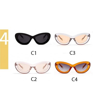 Cat Eye Cat Eye Sunglasses for Women Candy Color Sun Glasses Cateye Spectacles UV400 - C3 - CU190DWISYN $10.43