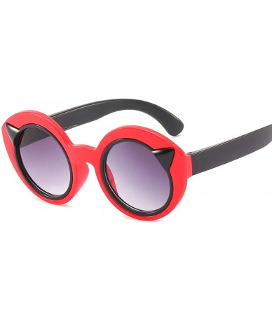 Sport Classic Retro Designer Style Cat Ear Sunglasses for Women PC Resin UV400 Sunglasses - Style-c2 - CW18SAS37UY $16.86