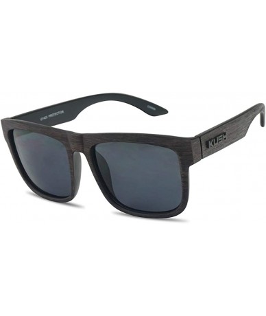 Sport Unisex Dark Tinted Sunglasses Classic Faux Wood Print Men & Women Retro Designer Sun Glasses Style - CP18UEON4M5 $13.83