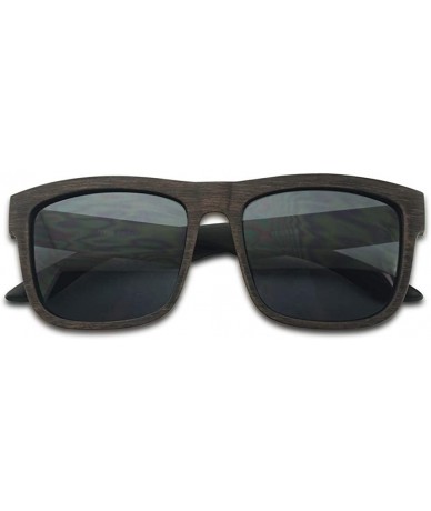 Sport Unisex Dark Tinted Sunglasses Classic Faux Wood Print Men & Women Retro Designer Sun Glasses Style - CP18UEON4M5 $13.83