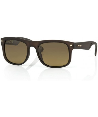 Round Swing City Sunglasses Matte Brown/Brown Polarized - CK18E0OTLNR $36.64