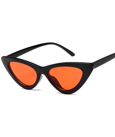 Cat Eye Vintage Sunglasses Glasses Colorful Eyewear - Black Red - CD199EHXZWM $13.02