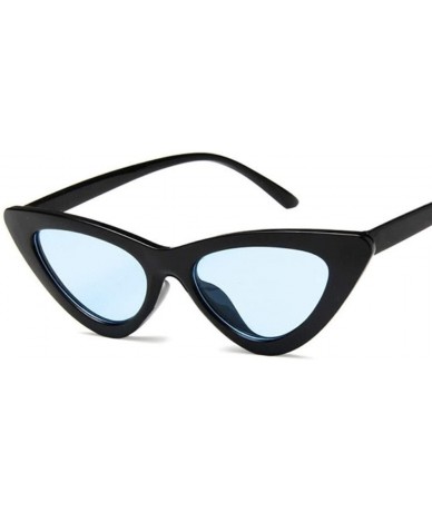 Cat Eye Vintage Sunglasses Glasses Colorful Eyewear - Black Red - CD199EHXZWM $13.02