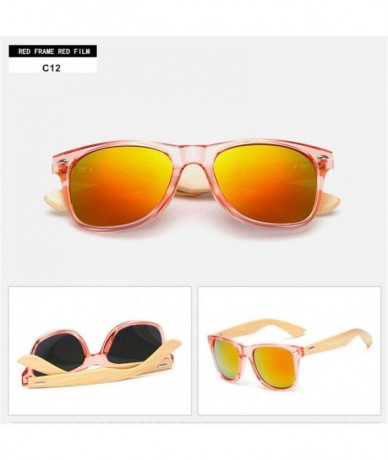 Goggle Bamboo Sunglasses For Men Women Travel Goggles Sun Glasses Vintage C3 Multi - C12 - CX18YZWQHUY $19.28
