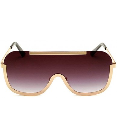 Goggle Sunglasses Oversize Frameless Windproof Transparent - Gray - CP18YDCYTT5 $28.93