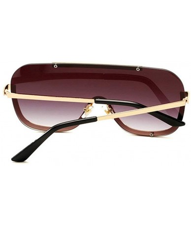 Goggle Sunglasses Oversize Frameless Windproof Transparent - Gray - CP18YDCYTT5 $28.93