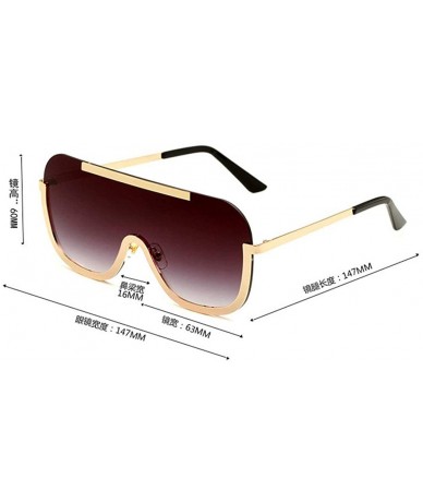 Goggle Sunglasses Oversize Frameless Windproof Transparent - Gray - CP18YDCYTT5 $28.93