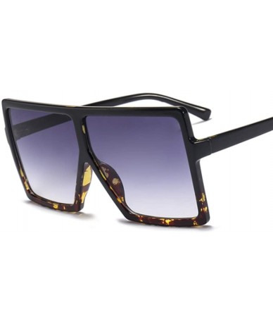 Square Women Oversized Square Sun Glasses Shades UV400 Ladies Goggles Sunglasses - Brown - C718U34H9H8 $17.17