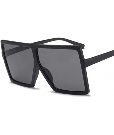 Square Women Oversized Square Sun Glasses Shades UV400 Ladies Goggles Sunglasses - Brown - C718U34H9H8 $17.17