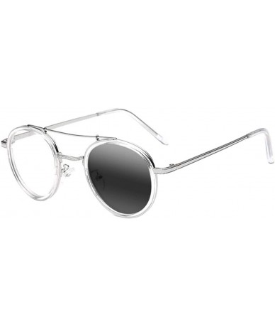 Oval Men Women Retro Oval Readers Transition Photochromic Reading Glasses UV400 Sunglasses - Transparent - C718UIY5RT5 $18.78