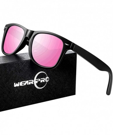 Round Sunglasses for Men Vintage Polarized Sun Glasses Fashion Shades WP1001 - Pink3 - CN18OX5EZT5 $20.58