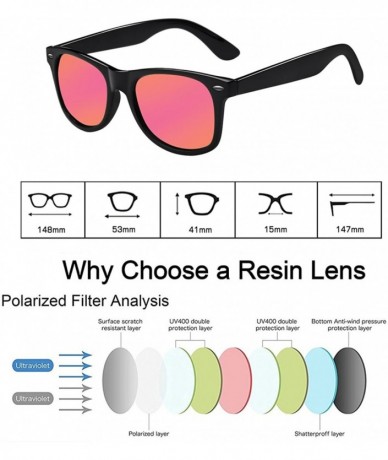 Round Sunglasses for Men Vintage Polarized Sun Glasses Fashion Shades WP1001 - Pink3 - CN18OX5EZT5 $10.99