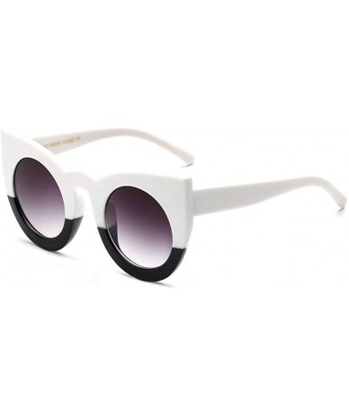 Goggle Cat Eye Sunglasses Women Sunshade Brand Designer Big Frame Mirror Sun Glasses Vintage Female Driving Goggles - CJ199Q0...