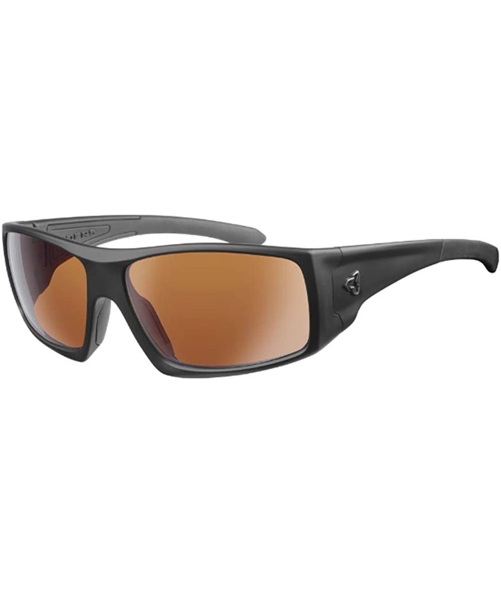 Sport Eyewear Trapper Standard Sunglasses - 2-Tone - Black Matte / Brown Lens Silver Fm - CS12E9PUL43 $112.31