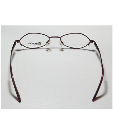 Rimless Clever Clip 005 Mens/Womens Cat Eye Full-rim Sunglass Lens Clip-Ons Flexible Hinges Eyeglasses/Eyeglass Frame - CL121...