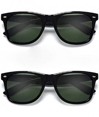 Wayfarer UV Ray Protection Black G-15 Polarized Sunglasses 2 Pack - CC11NBS8Z0H $13.96