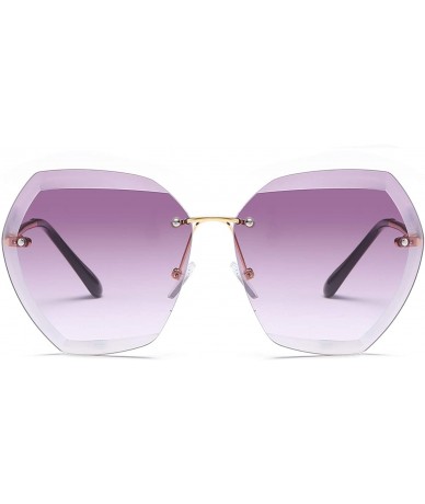 Rectangular Women's fashion Polarized Sunglasses - Violet - CE18SGD3NIL $15.22