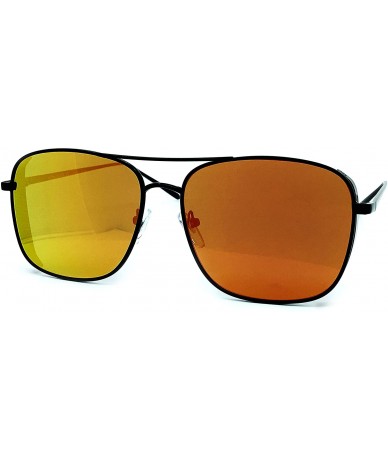 Aviator 549 Premium Oversize XXL Women Man Brand Designer Style Mirrored Fashion Aviator Sunglasses - Black Orange - CW18GZXZ...