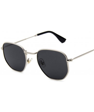 Semi-rimless New Retro Classic Small Polygon Polarized Sunglasses Men Sun Glasses Women Vintage Metal Frame Eyewear UV400 - 7...