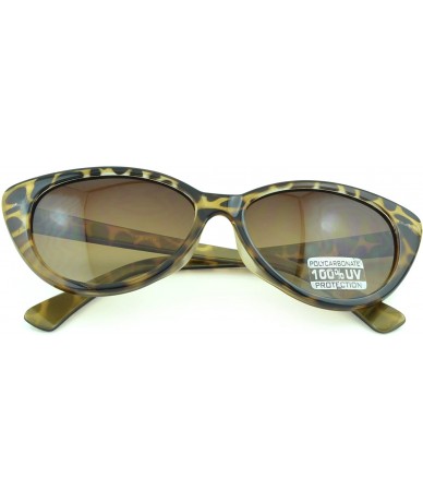 Cat Eye Trendy Women's Fashion Retro Cat Eye Sunglasses - Assorted Colors - Gold-tortoise - C4129KB5NHV $8.63