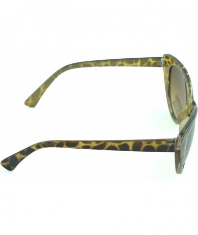 Cat Eye Trendy Women's Fashion Retro Cat Eye Sunglasses - Assorted Colors - Gold-tortoise - C4129KB5NHV $8.63